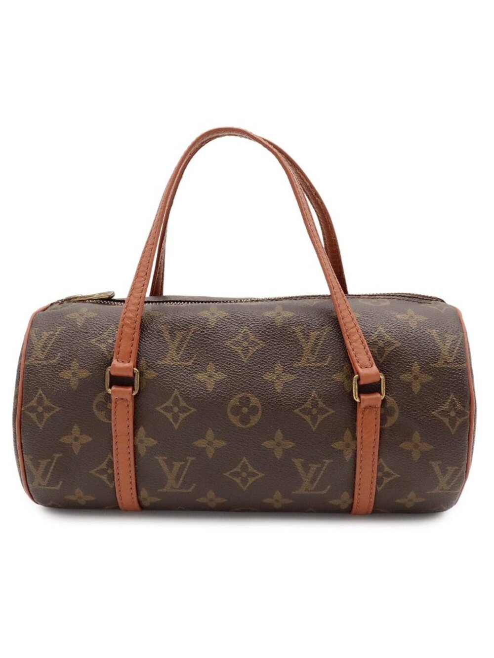 Louis Vuitton Monogram Papillon 26 Handbag Tube Shape